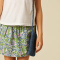 JAPANESE FLOWER GREEN SKIRT