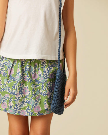JAPANESE FLOWER GREEN SKIRT