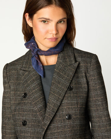BLAZER DOBLE BOTONADURA CUADROS GREY