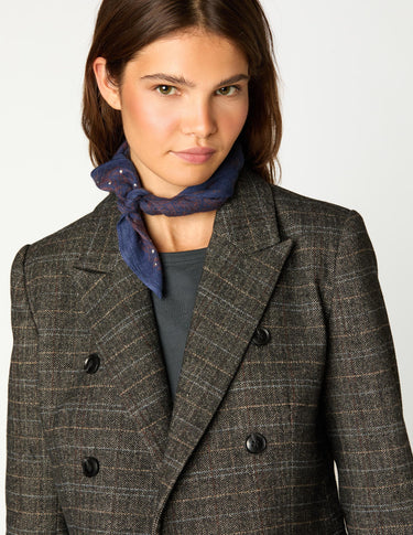 BLAZER DOBLE BOTONADURA CUADRO GREY