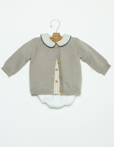 CHAQUETA BEBÉ BOTONES IRON GREY