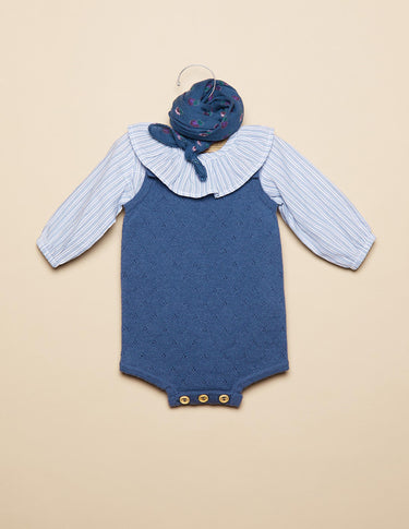 PEBBLE STITCH BABY BODYSUIT