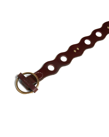 CINTURÓN RETRO GRANATE