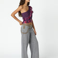 BITTERSWEET ASYMMETRIC FRINGED TOP