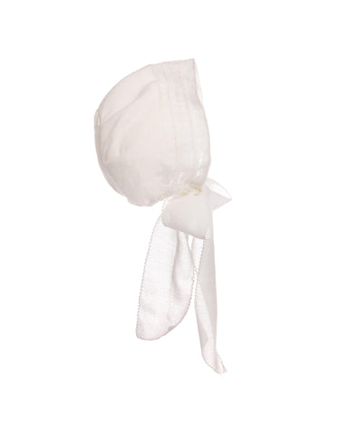 CHRISTENING BONNET WITH COINS