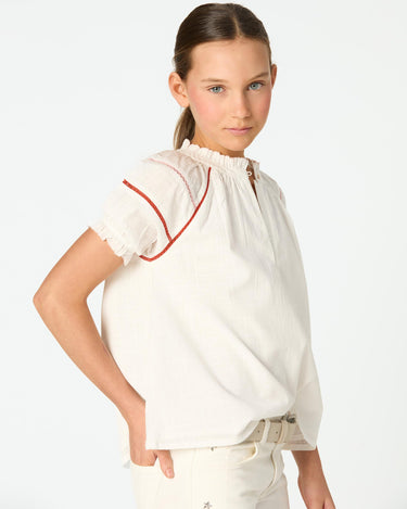 CAMISA MANGA PICOTING WHITE