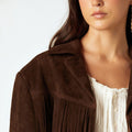 SUEDE FRINGED JACKET