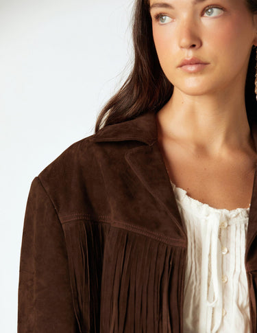 SUEDE FRINGED JACKET