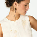 EMBROIDERED LINEN SHIRT ECRU