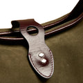 KHAKI SUEDE SHOPPING BAG