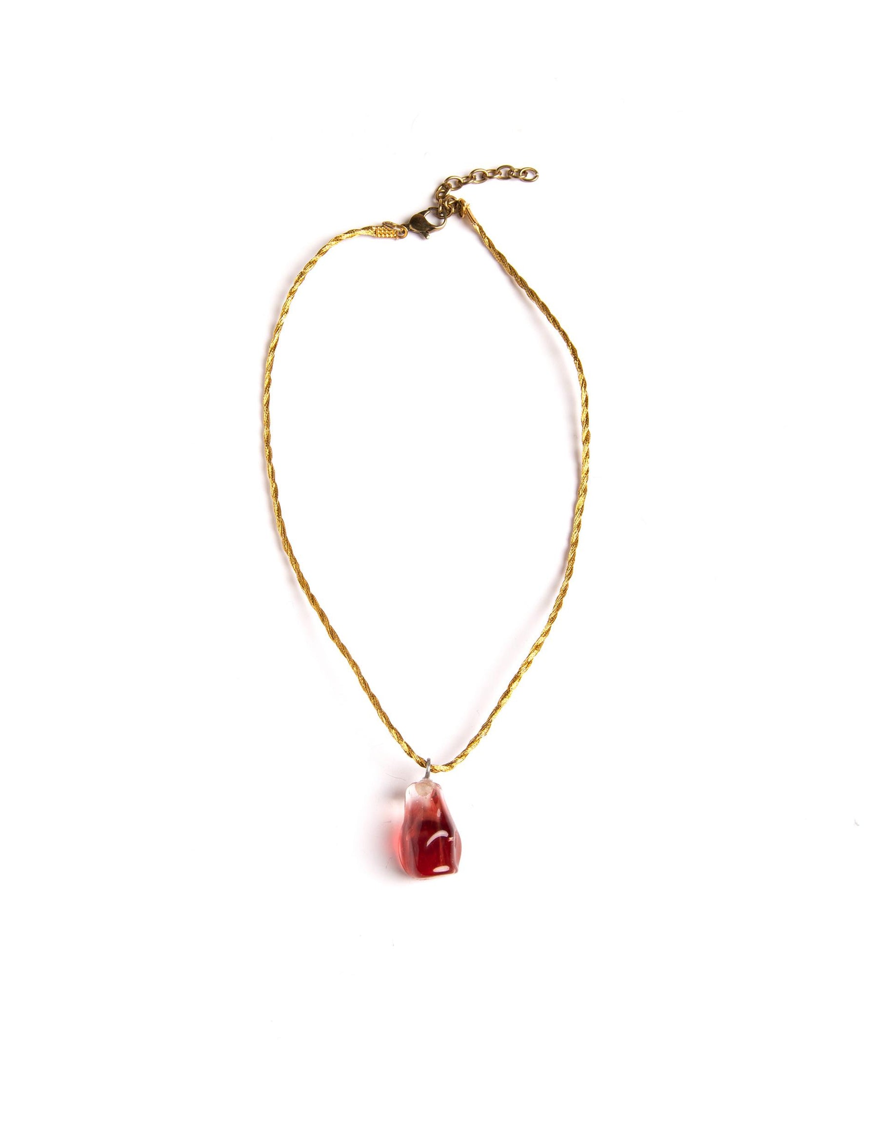 STRAWBERRY DROP NECKLACE