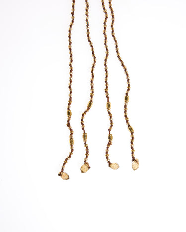 LONG AMBER BEADS NECKLACE