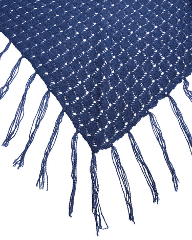 MIDNIGHT OPEN-KNIT MAXI SCARF