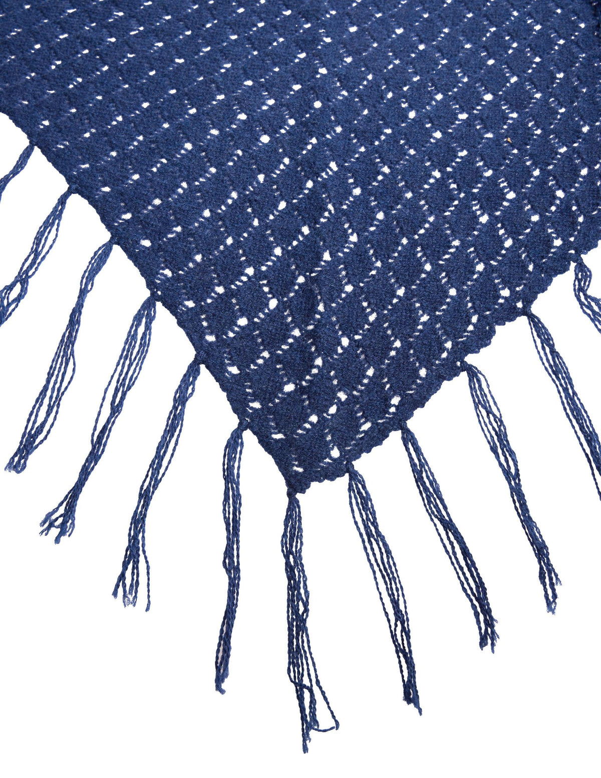 MIDNIGHT OPEN-KNIT MAXI SCARF