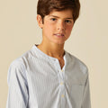 BLUE STRIPED SHIRT