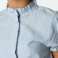 STRIPED PERKINS COLLAR SHIRT