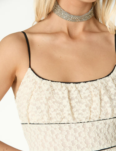 ECRU LACE DRESS