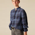 BLUE PLAID SHIRT