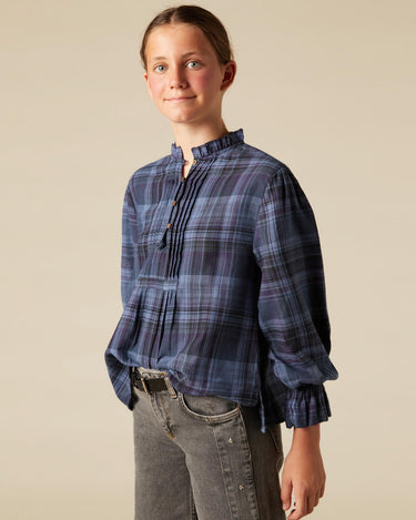 BLUE PLAID SHIRT