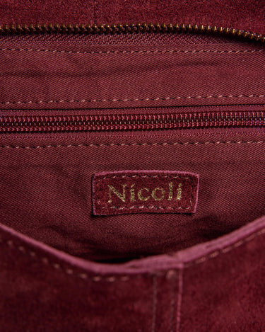 BOLSO SERRAJE ESPIGA BURGUNDY