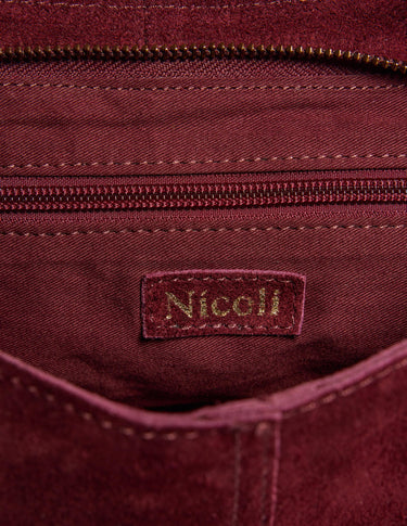 BOLSO SERRAJE ESPIGA BURGUNDY