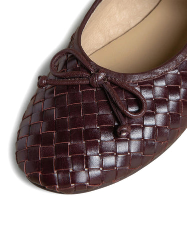 BRAIDED BROWN BALLERINA