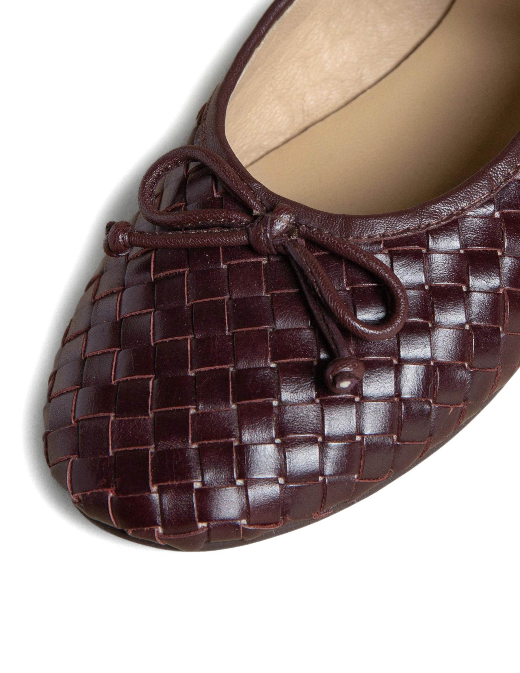 BRAIDED BROWN BALLERINA