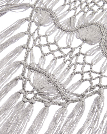 IRON GREY CROCHET SHAWL