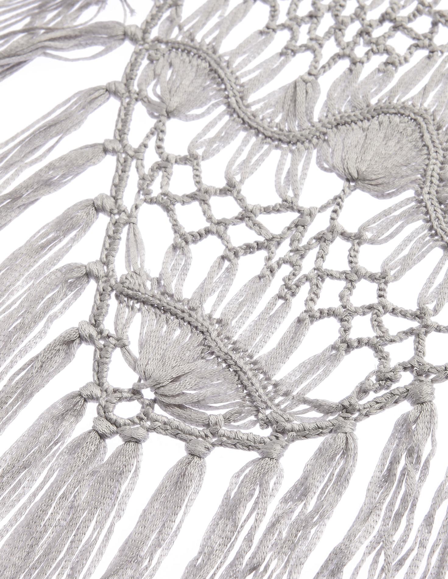 IRON GREY CROCHET SHAWL