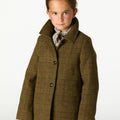ABRIGO CUELLO PICO CUADRO GREEN