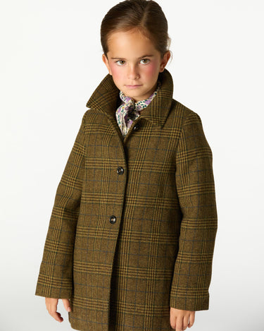 ABRIGO CUELLO PICO CUADRO GREEN