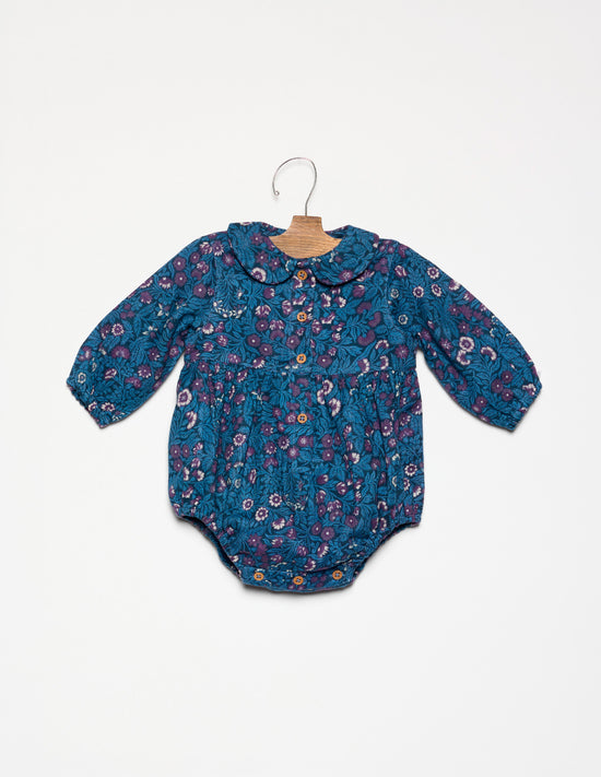 NIGHT GARDEN BLUE BABY HALTER TOP