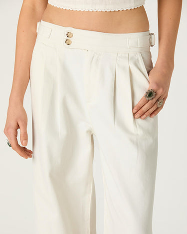 ECLU DENIM BUCKLE TROUSERS