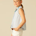 BLUE STRIPED SHIRT