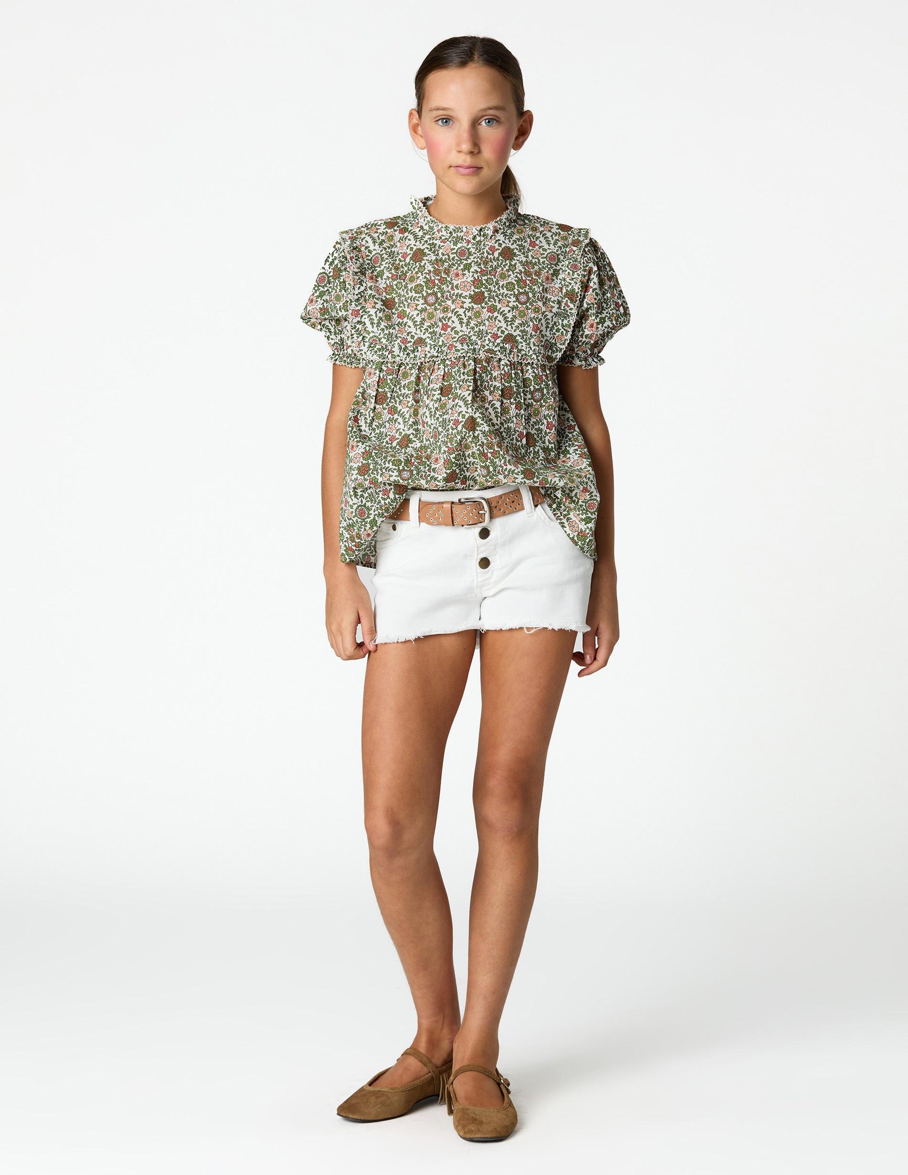 SHORT BOTONES BLANCO