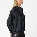 ANTHRACITE PIN TUCK SHIRT