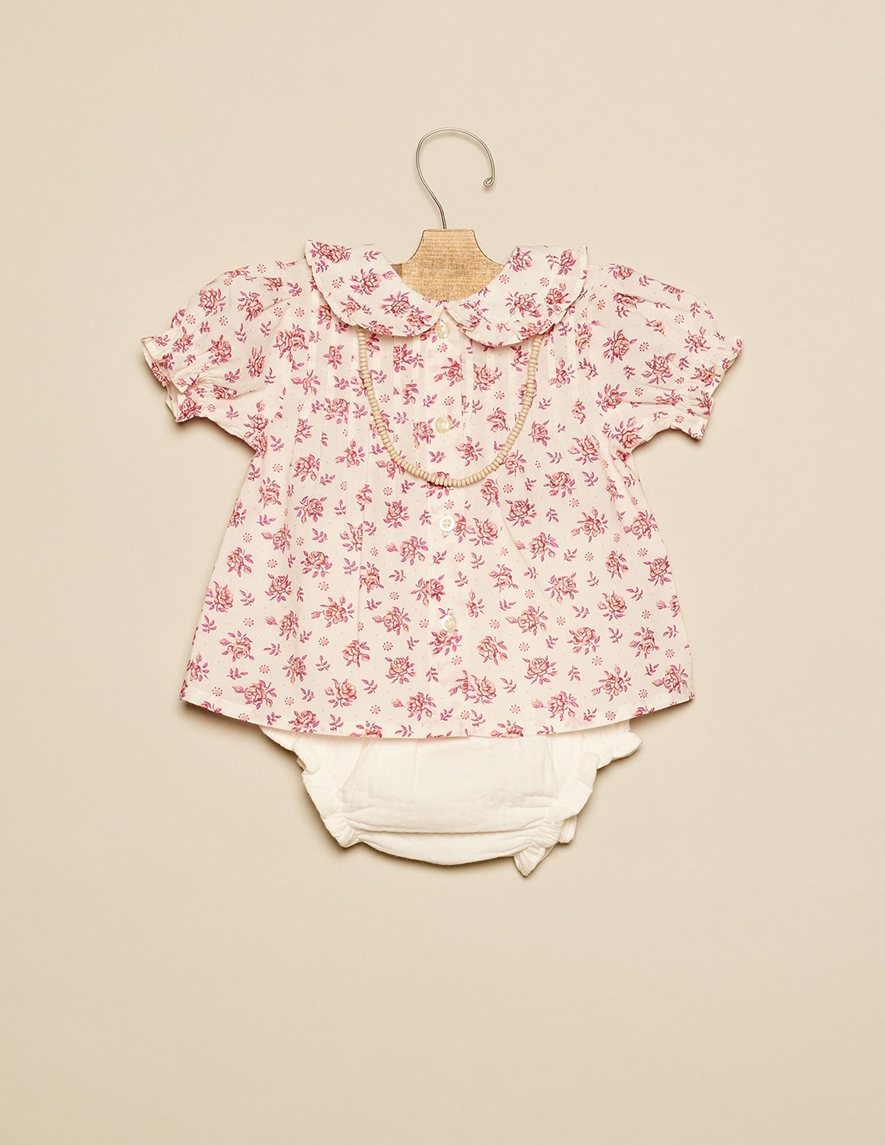 MORA GATHERED FLORAL SHIRT
