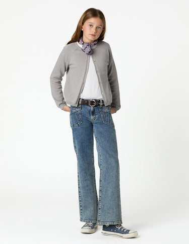 CHAQUETA PUNTO BOTONES IRON GREY