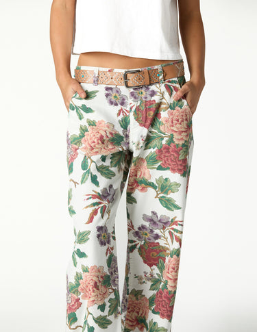 BOTANICAL PRINT TROUSERS