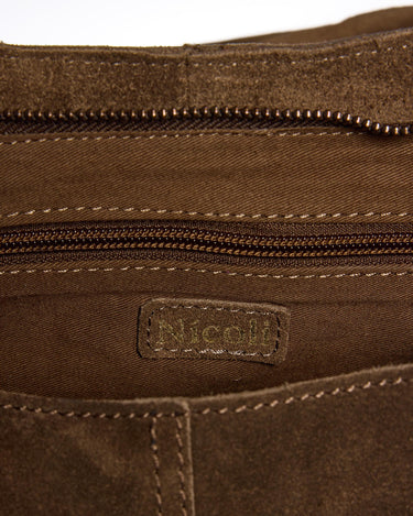 BOLSO SERRAJE ESPIGA MARRON
