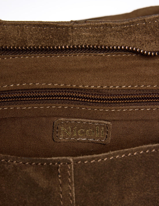 BOLSO SERRAJE ESPIGA MARRON