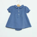 ANILINE BLUE SMOCK DRESS