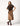 BROWN EMBROIDERED VELVET CAPE