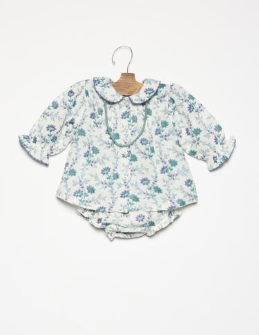 CAMISA BRIGHT FLOWERS BLUE