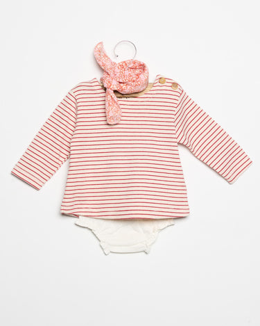 RED STRIPE T-SHIRT