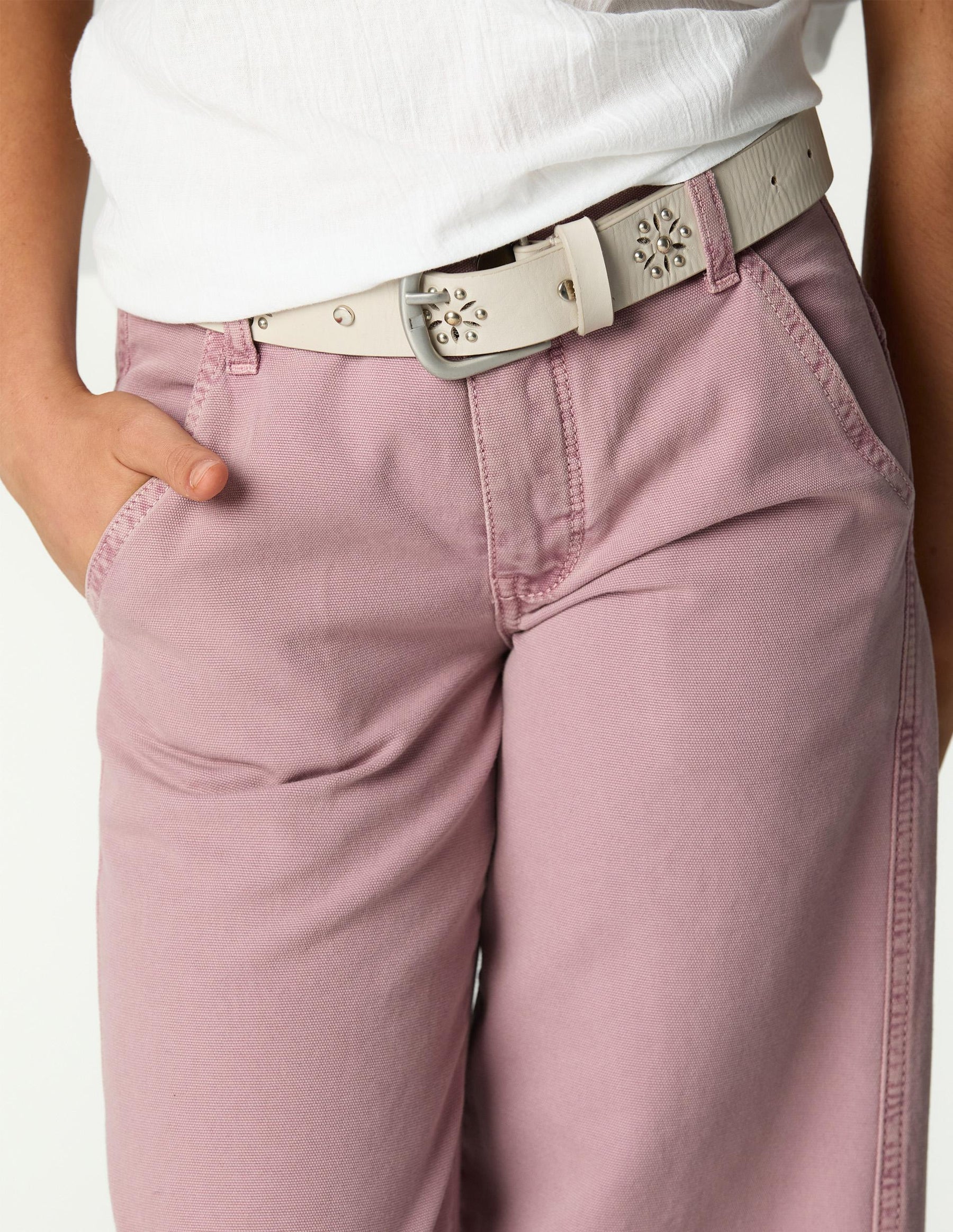 "NN" EMBROIDERED PANTS MORA