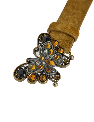 BUTTERFLY SUEDE BELT