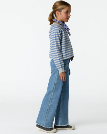 STRIPED JERSEY ANILINE BLUE