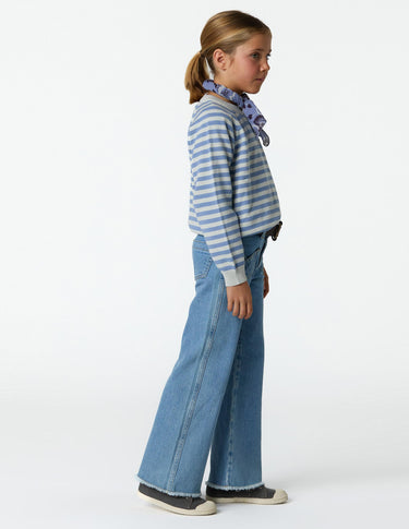 STRIPED JERSEY ANILINE BLUE