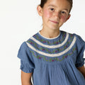 SHIRT EMBROIDERY ANILINE BLUE